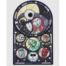 Load image into Gallery viewer, Huancan - Halloween - Skeleton Bride And Groom - 50*60CM 11CT 3 Stamped Cross Stitch