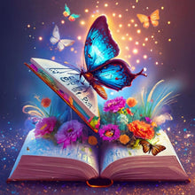 Load image into Gallery viewer, Colorful Butterfly 30*30CM(Canvas) Full Round Drill Diamond Painting