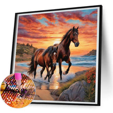 Load image into Gallery viewer, Horse 30*30CM(Canvas) Full Round Drill Diamond Painting