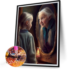 Load image into Gallery viewer, Girl Looking In The Mirror 40*50CM(Canvas) Full Square Drill Diamond Painting