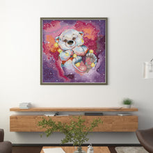 Load image into Gallery viewer, Joy Sunday - Starry Sky Bear - 40*38CM 14CT 2 Stamped Cross Stitch