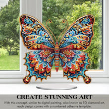 Load image into Gallery viewer, 2D Flat Gorgeous Butterfly DIY Desktop Diamond Art Kits for Home Office Decor