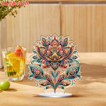 Load image into Gallery viewer, 2D Flat Gorgeous Flower DIY Desktop Diamond Art Kits for Home Office Decoration