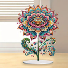 Load image into Gallery viewer, 2D Flat Gorgeous Flower DIY Desktop Diamond Art Kits for Home Office Decoration