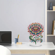 Load image into Gallery viewer, 2D Flat Gorgeous Flower DIY Desktop Diamond Art Kits for Home Office Decoration