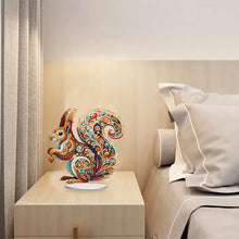 Load image into Gallery viewer, 2D Flat Gorgeous Squirrel DIY Desktop Diamond Art Kits for Home Office Decor