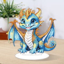 Load image into Gallery viewer, Baby Dinosaur Round Diamond Painting Desktop Decoration for Office Desktop Decor