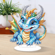 Load image into Gallery viewer, Baby Dinosaur Round Diamond Painting Desktop Decoration for Office Desktop Decor