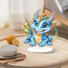 Load image into Gallery viewer, Baby Dinosaur Round Diamond Painting Desktop Decoration for Office Desktop Decor