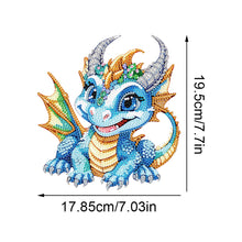 Load image into Gallery viewer, Baby Dinosaur Round Diamond Painting Desktop Decoration for Office Desktop Decor