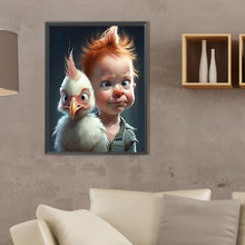 Load image into Gallery viewer, Funny Kid 30*40CM(Canvas) Full Square Drill Diamond Painting