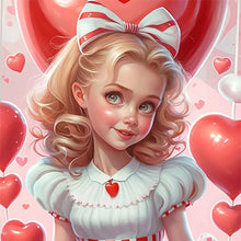 Load image into Gallery viewer, Huancan - Sweet Girl - 50*50CM 11CT 3 Stamped Cross Stitch