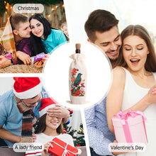 Load image into Gallery viewer, Diamond Painting Burlap Wine Gift Bags Label Liquor Bottle Covers (Bird)
