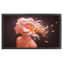 Load image into Gallery viewer, Yishu - Short-Haired Sunflower Girl - 80*50CM 11CT 3 Stamped Cross Stitch