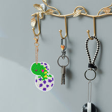 Load image into Gallery viewer, 12PCS Cartoon Dinosaur Double Sided Diamond Painting Keychain for Beginner Adult