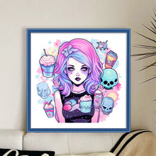 Load image into Gallery viewer, Huancan - Kawaii Style Girl - 50*50CM 11CT 3 Stamped Cross Stitch