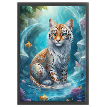 Load image into Gallery viewer, Yishu - Tiger In The Pond - 40*60CM 11CT 3 Stamped Cross Stitch