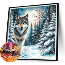 Load image into Gallery viewer, Snow Wolf 30*30CM(Canvas) Full Round Drill Diamond Painting