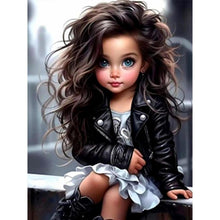 Load image into Gallery viewer, Sweet And Cool Girl 30*40CM(Canvas) Full Round Drill Diamond Painting