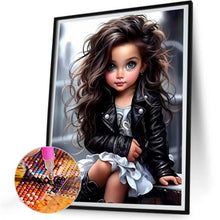 Load image into Gallery viewer, Sweet And Cool Girl 30*40CM(Canvas) Full Round Drill Diamond Painting