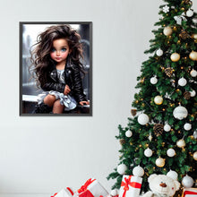 Load image into Gallery viewer, Sweet And Cool Girl 30*40CM(Canvas) Full Round Drill Diamond Painting