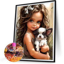 Load image into Gallery viewer, Sweet And Cool Girl 30*40CM(Canvas) Full Round Drill Diamond Painting