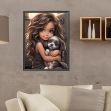Load image into Gallery viewer, Sweet And Cool Girl 30*40CM(Canvas) Full Round Drill Diamond Painting