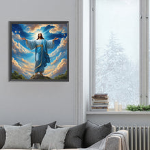Load image into Gallery viewer, Jesus 30*30CM(Canvas) Full Round Drill Diamond Painting