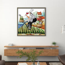 Load image into Gallery viewer, Joy Sunday - Lady And Dog - 43*41CM 14CT 2 Stamped Cross Stitch