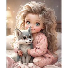 Load image into Gallery viewer, Curly-Haired Big-Eyed Girl 30*40CM(Canvas) Full Round Drill Diamond Painting