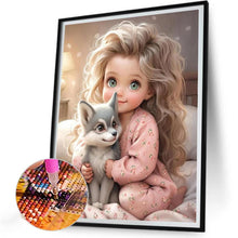 Load image into Gallery viewer, Curly-Haired Big-Eyed Girl 30*40CM(Canvas) Full Round Drill Diamond Painting