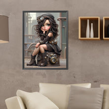 Load image into Gallery viewer, Sweet And Cool Girl 30*40CM(Canvas) Full Round Drill Diamond Painting