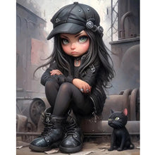 Load image into Gallery viewer, Sweet And Cool Girl 40*50CM(Canvas) Full Round Drill Diamond Painting