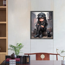 Load image into Gallery viewer, Sweet And Cool Girl 40*50CM(Canvas) Full Round Drill Diamond Painting