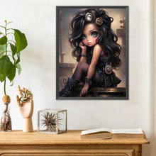 Load image into Gallery viewer, Sweet And Cool Girl 30*40CM(Canvas) Full Round Drill Diamond Painting