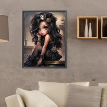 Load image into Gallery viewer, Sweet And Cool Girl 30*40CM(Canvas) Full Round Drill Diamond Painting