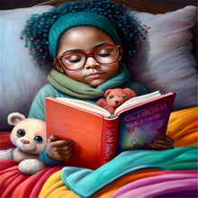 Load image into Gallery viewer, Black Girl 30*40CM(Canvas) Full Round Drill Diamond Painting