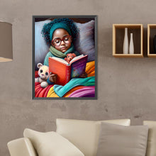Load image into Gallery viewer, Black Girl 30*40CM(Canvas) Full Round Drill Diamond Painting