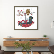 Load image into Gallery viewer, Joy Sunday - Owl And Angel Dog - 40*42CM 14CT 2 Stamped Cross Stitch