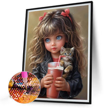 Load image into Gallery viewer, Sweet And Cool Girl 40*50CM(Canvas) Full Round Drill Diamond Painting