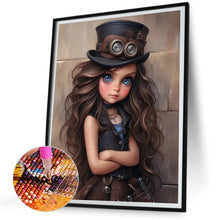 Load image into Gallery viewer, Sweet And Cool Girl 30*40CM(Canvas) Full Round Drill Diamond Painting