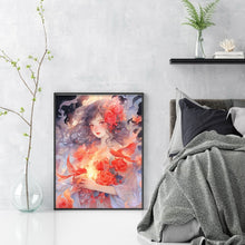 Load image into Gallery viewer, Yishu - Rose Girl - 40*56CM 11CT 3 Stamped Cross Stitch