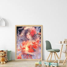 Load image into Gallery viewer, Yishu - Rose Girl - 40*56CM 11CT 3 Stamped Cross Stitch