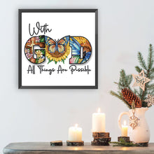 Load image into Gallery viewer, Butterfly And Sunflower Painting 30*30CM(Canvas) Partial Special Shaped Drill Diamond Painting