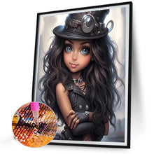 Load image into Gallery viewer, Sweet And Cool Girl 40*50CM(Canvas) Full Round Drill Diamond Painting