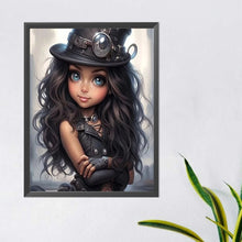 Load image into Gallery viewer, Sweet And Cool Girl 40*50CM(Canvas) Full Round Drill Diamond Painting