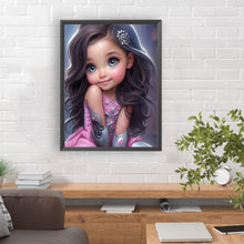Load image into Gallery viewer, Big-Eyed Girl 30*40CM(Canvas) Full Round Drill Diamond Painting