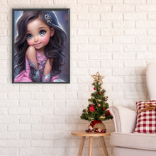 Load image into Gallery viewer, Big-Eyed Girl 30*40CM(Canvas) Full Round Drill Diamond Painting