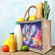 Load image into Gallery viewer, Linen Diamond Painting Tote Bag Replaceable Canvas for Women Adults (Pterosaur)