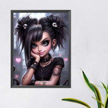 Load image into Gallery viewer, Sweet And Cool Girl 40*50CM(Canvas) Full Round Drill Diamond Painting